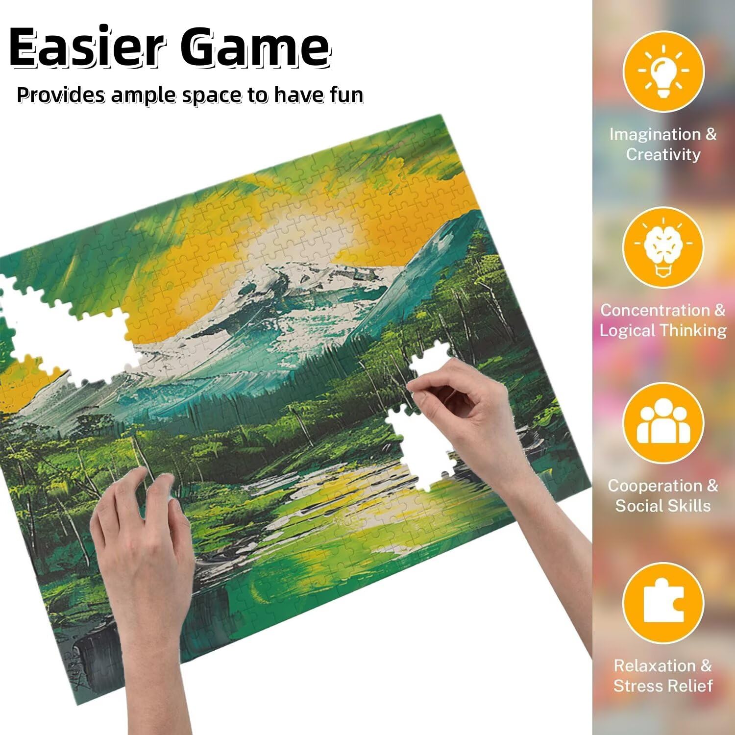 Jigsaw Puzzle, 6000 Pezzi Puzzle Classici, Acqua Di Montagna Puzzle Rilassamento Intelligence, Mpossibile Difficile Puzzle Impegnativo per Adulti Puzzle Gioco Familiare, Regalo per Amore Vista fr0-488
