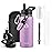 RAYMYLO Insulated Water Bottle 32 oz, Triple Wall Vacuum Stainless Steel (Cold for 48 Hrs), Leak Proof & Non-BPA, Modern Water Flask Jug with Paracord Handle & Straw Spout Lids, Lilac