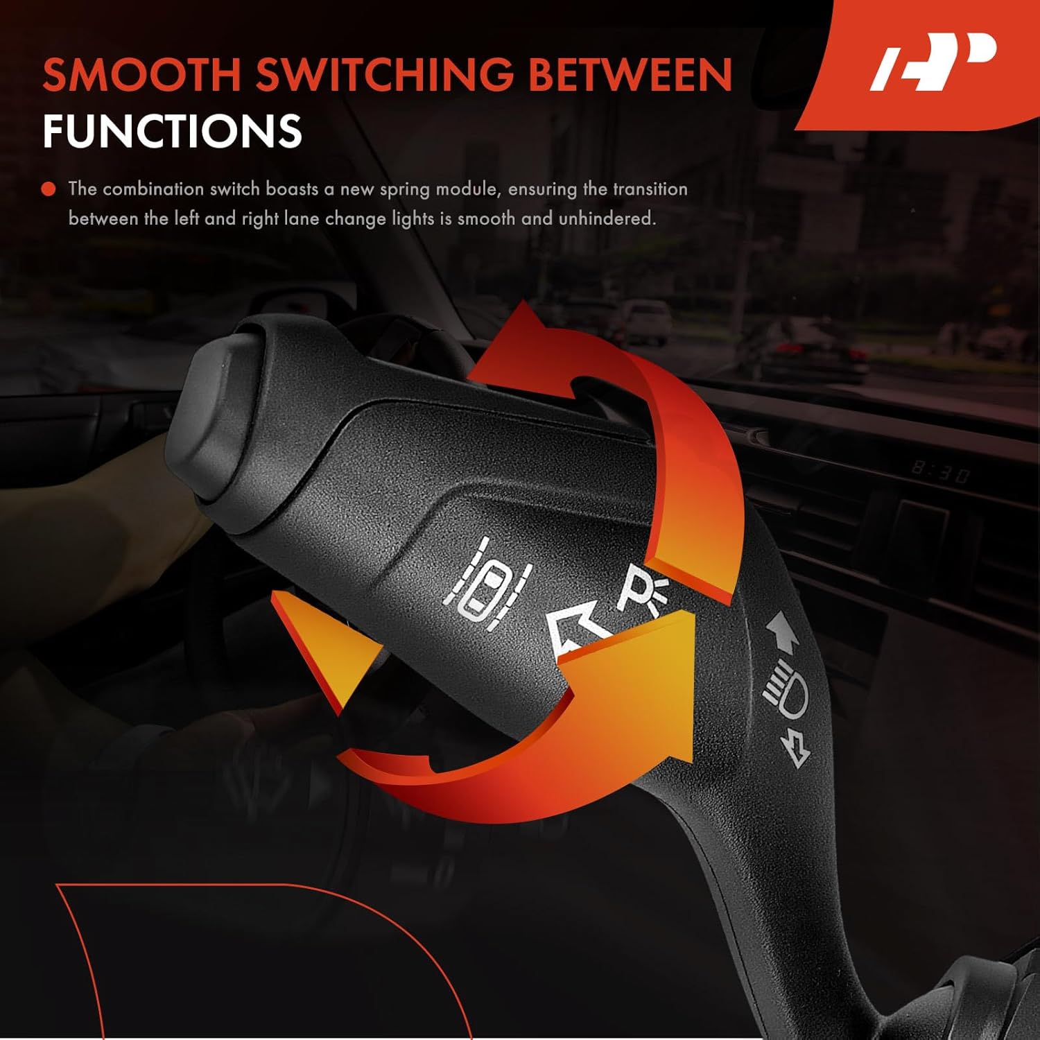 A-Premium Turn Signal Switch, Headlight Dimmer Multifunction Combination Switch Compatible with Ford Focus 2015/2017-2018, Transit-150 2015-2017/2019, Transit-250 Transit-350 2015-2019