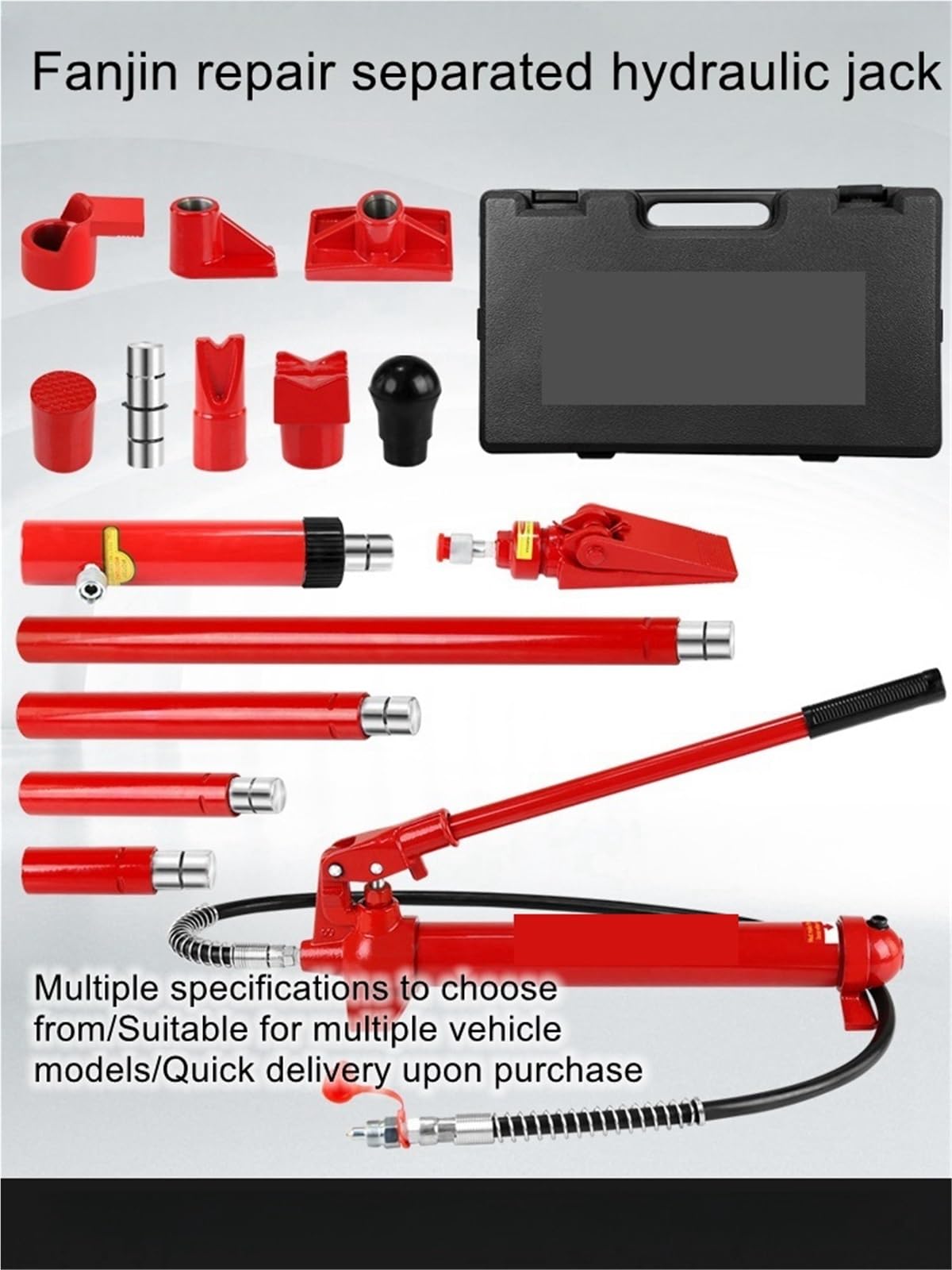 EDEDE Cric per Auto, 4T Separate Hydraulic Jack Dent Shaping Tool Sheet Metal Repair Hydraulic Separate Jack