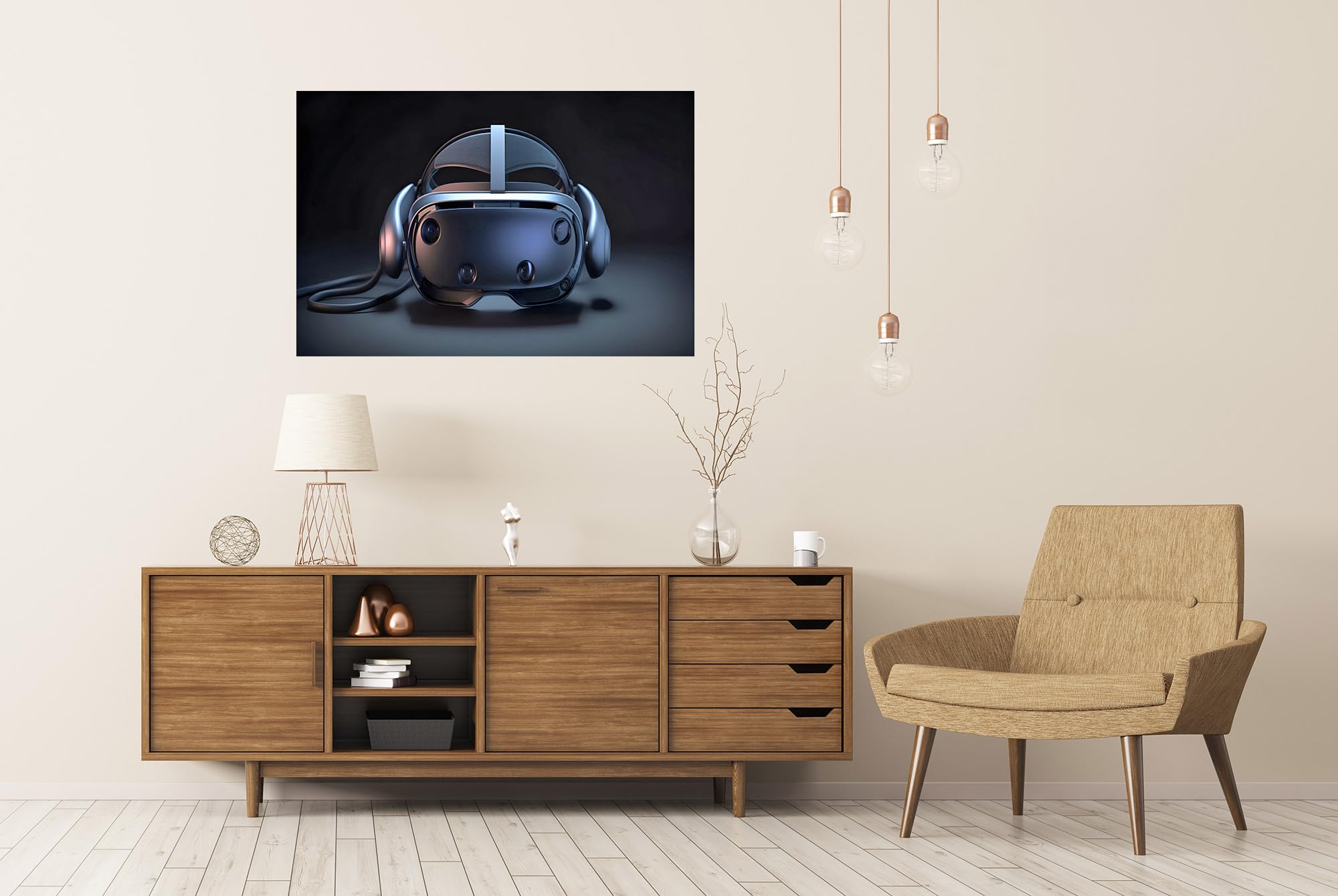 islandburner Prime XXL - Póster de realidad aumentada con auriculares de realidad virtual
