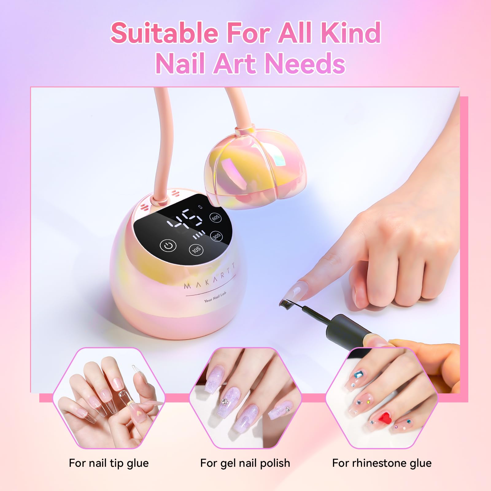 Makartt UV LED Flash Cure Nail Lamp - Image 2