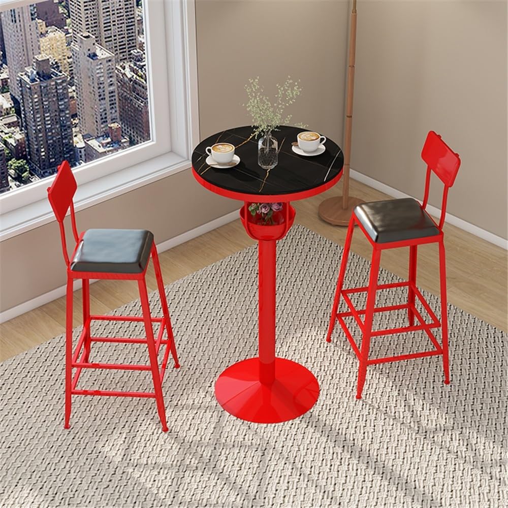 Table de Bar Table de Bar Ronde en Fer forgé Red Rock, idéale for Un Salon thé ou café(Petit)