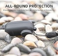 Vista 4 de LICHIFIT Juego de funda protectora de silicona para cámara Insta360 GO 3, carcasa suave + tapa de lente + correa para el cuello accesorios