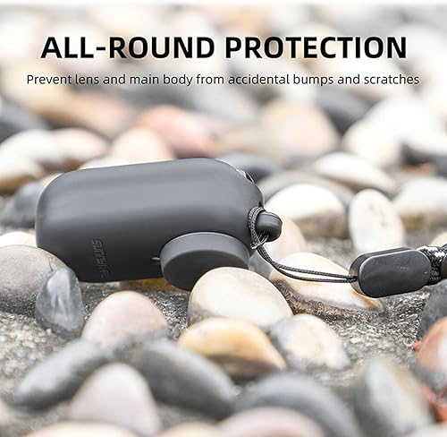 Miniatura 4 de LICHIFIT Juego de funda protectora de silicona para cámara Insta360 GO 3, carcasa suave + tapa de lente + correa para el cuello accesorios