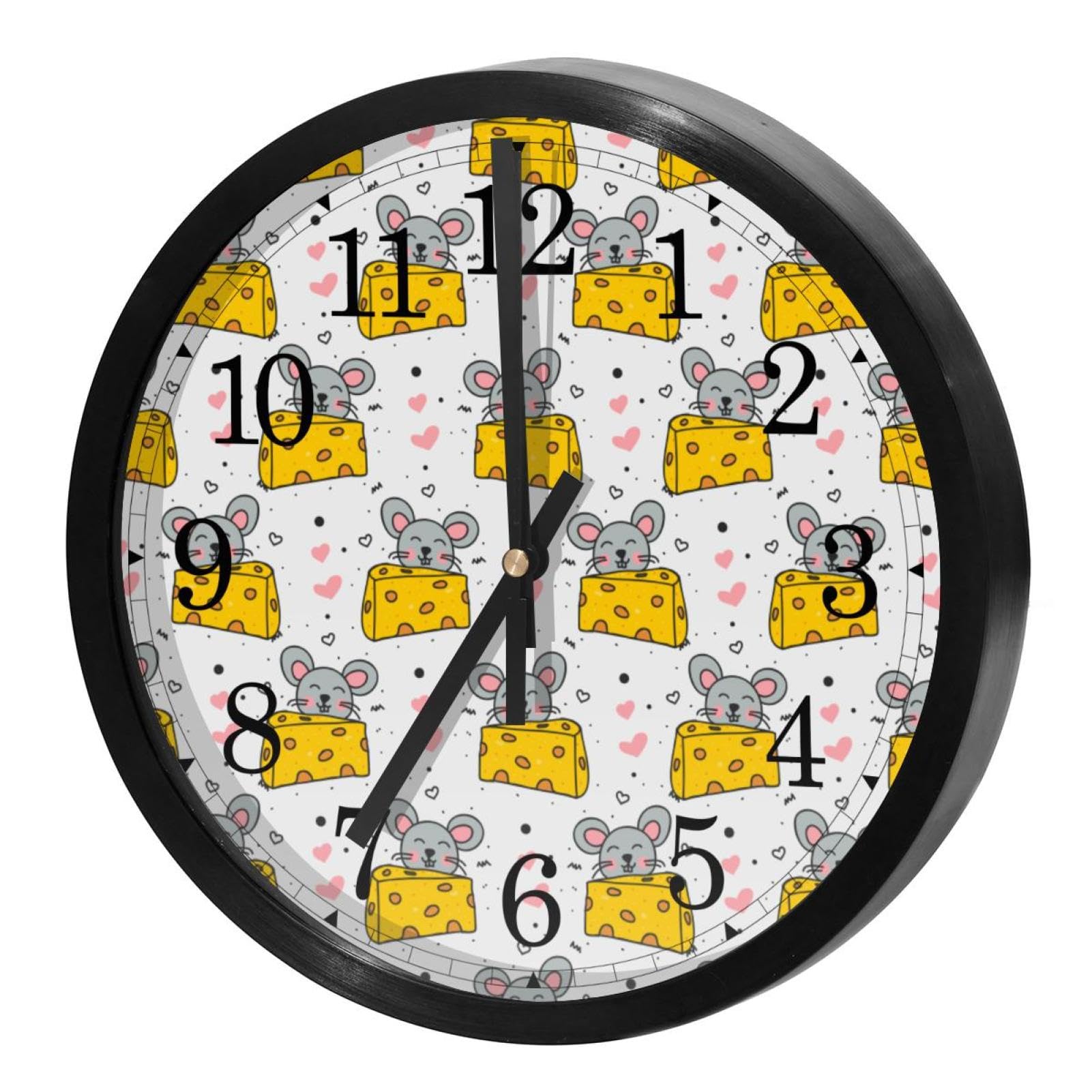 Horloge murale à quartz sans tic-tac pour bureau et concentration