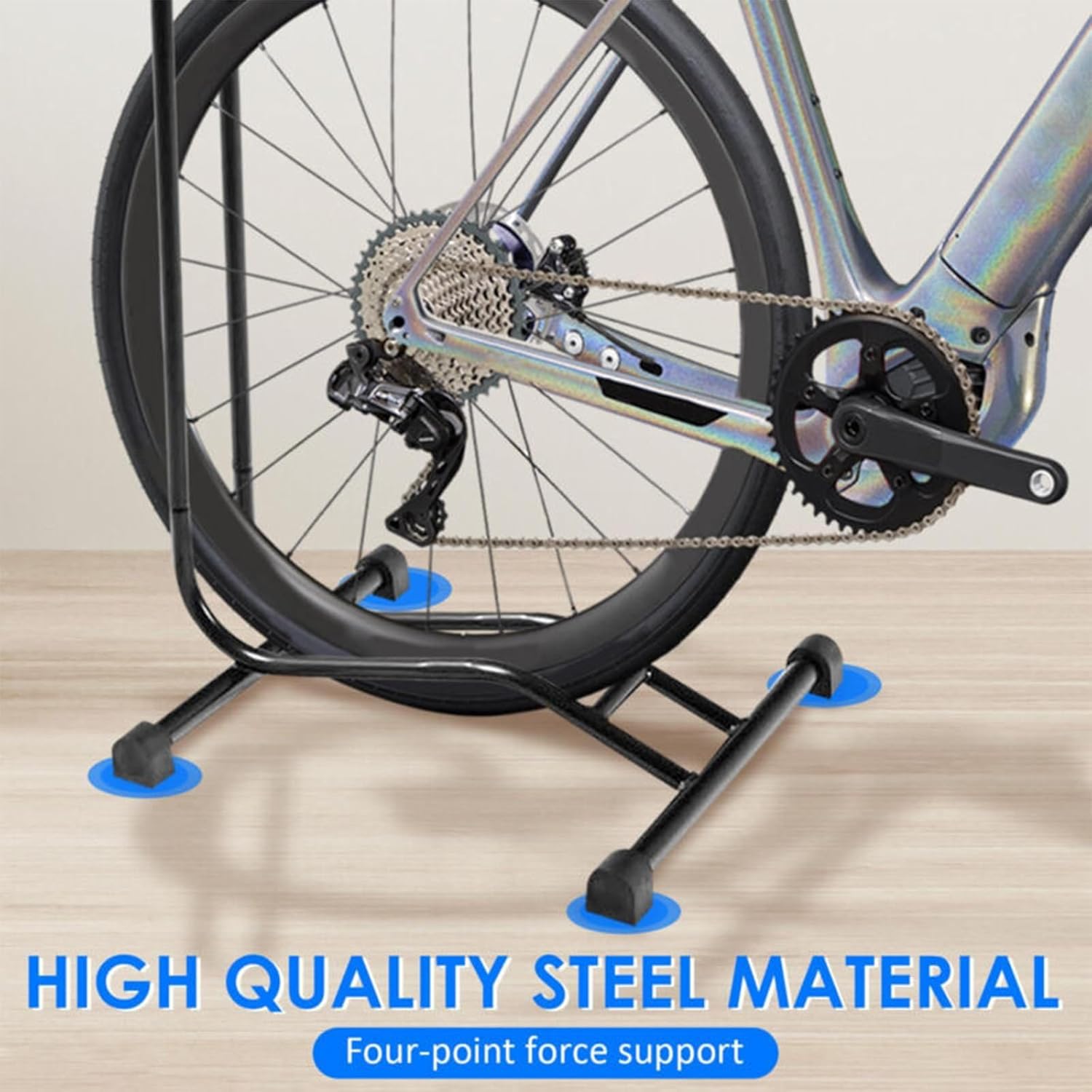 Portable Bicycle Parking Stand, Rack Detachable Bike Repair Station Maintenance, 3 in 1 Metal Bicycle Storage Racks