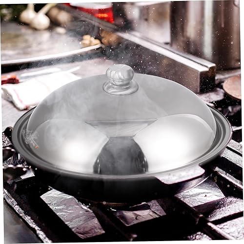 Miniatura 8 de Tapa universal de acero inoxidable para ollas y sartenes, tapa de sartén redonda con perilla, tapa de sartén, tapa de utensilios de cocina, tapas