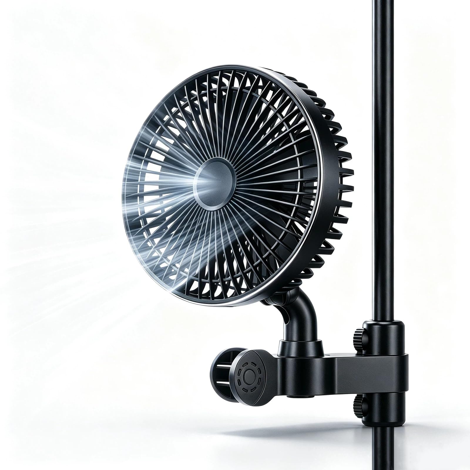 Ventilatore a Clip per Grow 10W, Motore EC Professionale, 2200 RPM, Cavo di Alimentazione CA Lungo 161 cm, Ventilatore da Coltivazione per Idroponica Vegetale, Tenda da Coltivazione