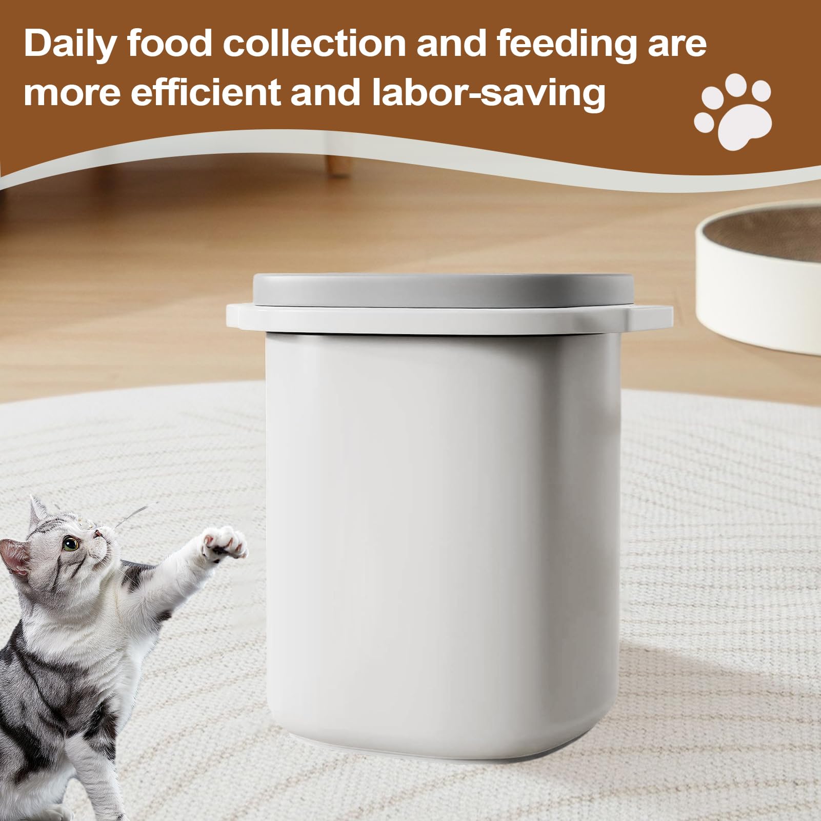 Gatti Conservazione Ermetica e Impermeabile per il Cibo per Cani | Organizzazione Cucina Viaggio Campeggio Emergenza Granaglie Frigorifero
