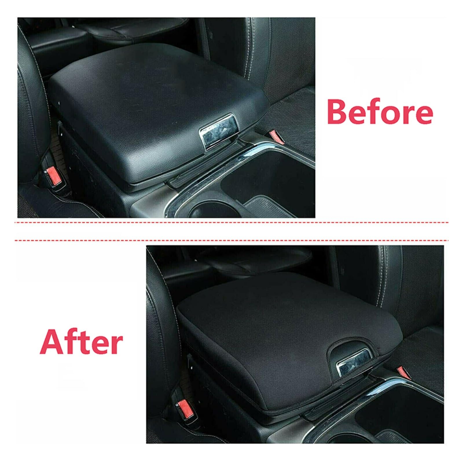Armlehnen Auto Mittelkonsole Abdeckung Armlehne Pad Konsole Schwarz Abdeckung Trim Für Ram 1500 2500 3500 2010-2017 Auto Innen Zubehör