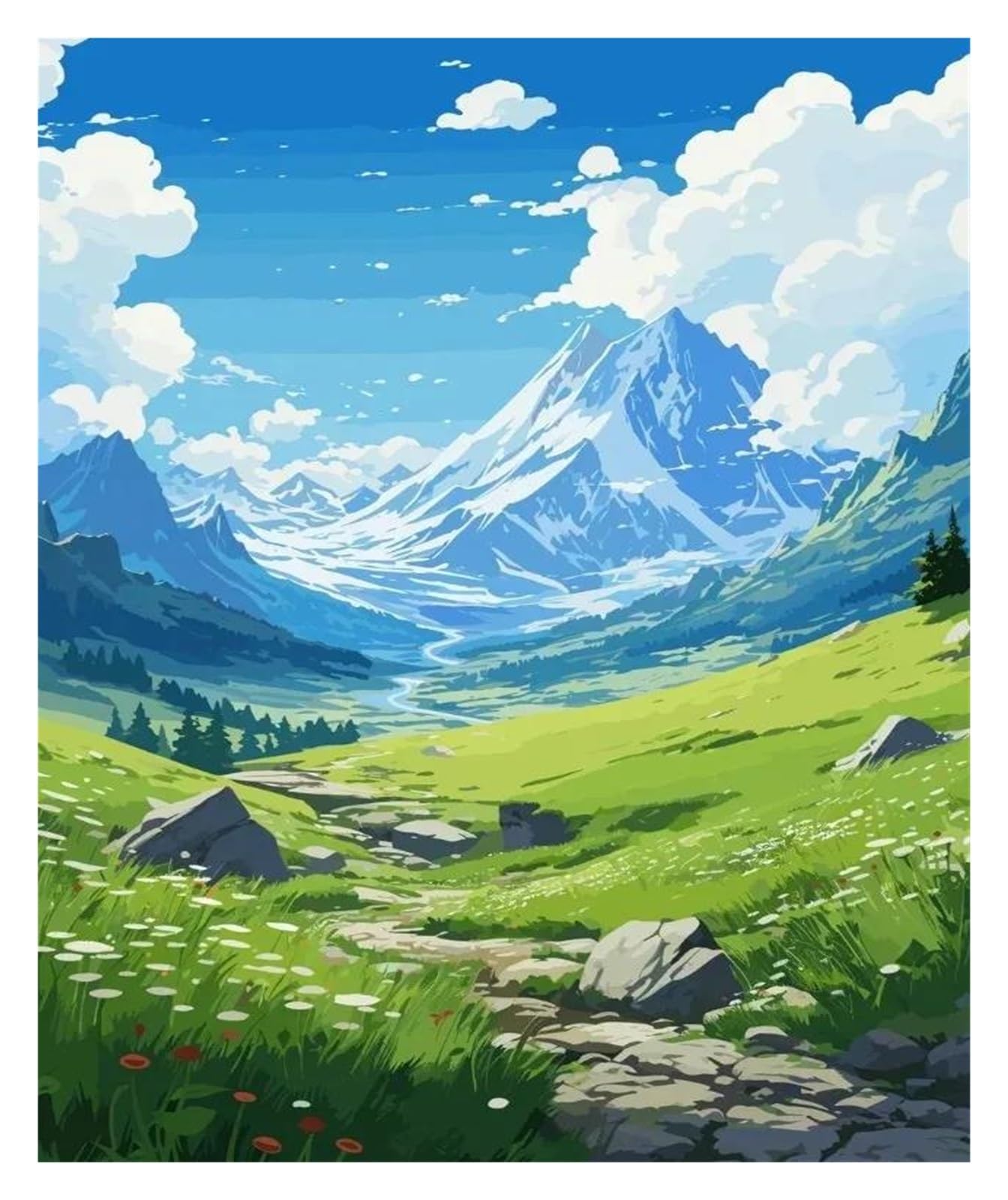 Toile imprimée tableau d'art mural paysage japonais de haute qualité