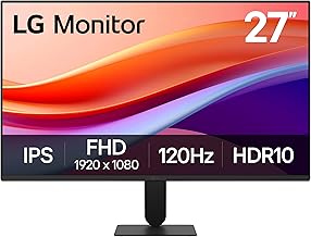 27U411A-B 27-inch Full HD (1920 x 1080) IPS Computer Monitor, 120Hz, HDR10, Reader Mode, Flicker Safe, HDMI, Slim Stand Base, Black