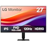 LG 27U411A-B 27-inch Full HD (1920 x 1080) IPS Computer Monitor, 120Hz, HDR10, Reader Mode, Flicker Safe, HDMI, Slim Stand Base, Black