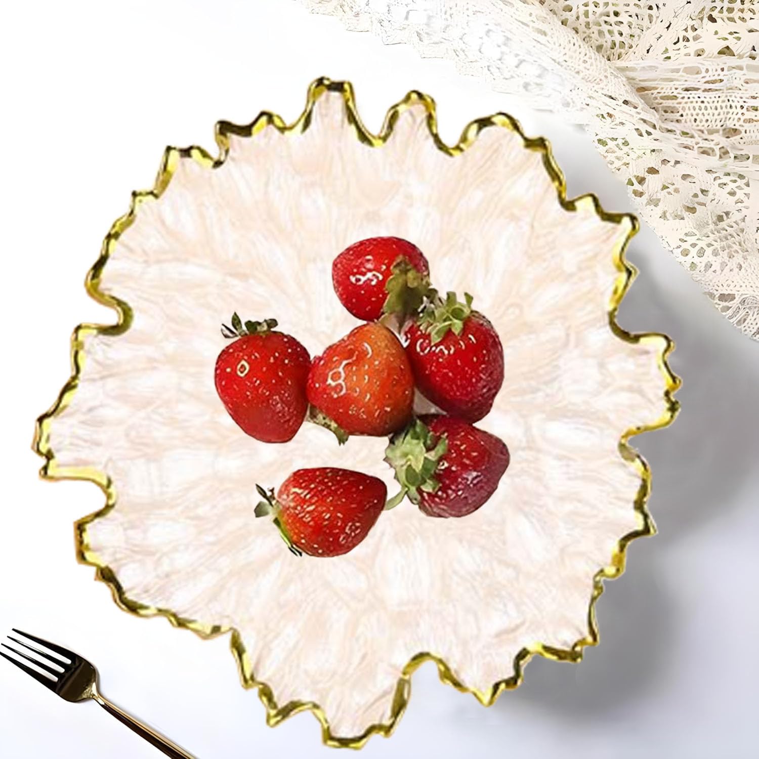 Piatti per ostriche in ceramica, 6 pozzetti per servire frutti di mare, resistenti ed eleganti, ideali per intrattenere e amanti del pesce