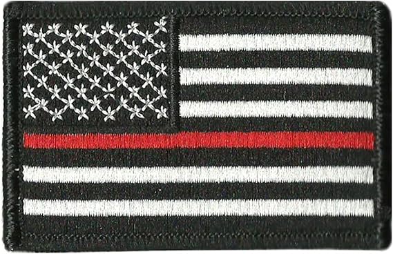Thin Red Line Flag Tactical Patch - 2"x3"