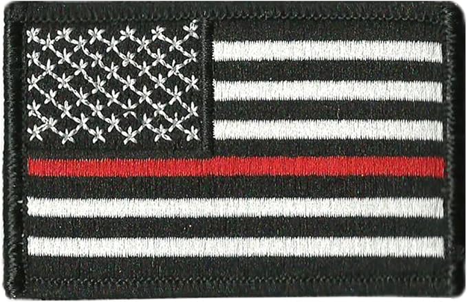 Thin Red Line Flag Tactical Patch - 2"x3"