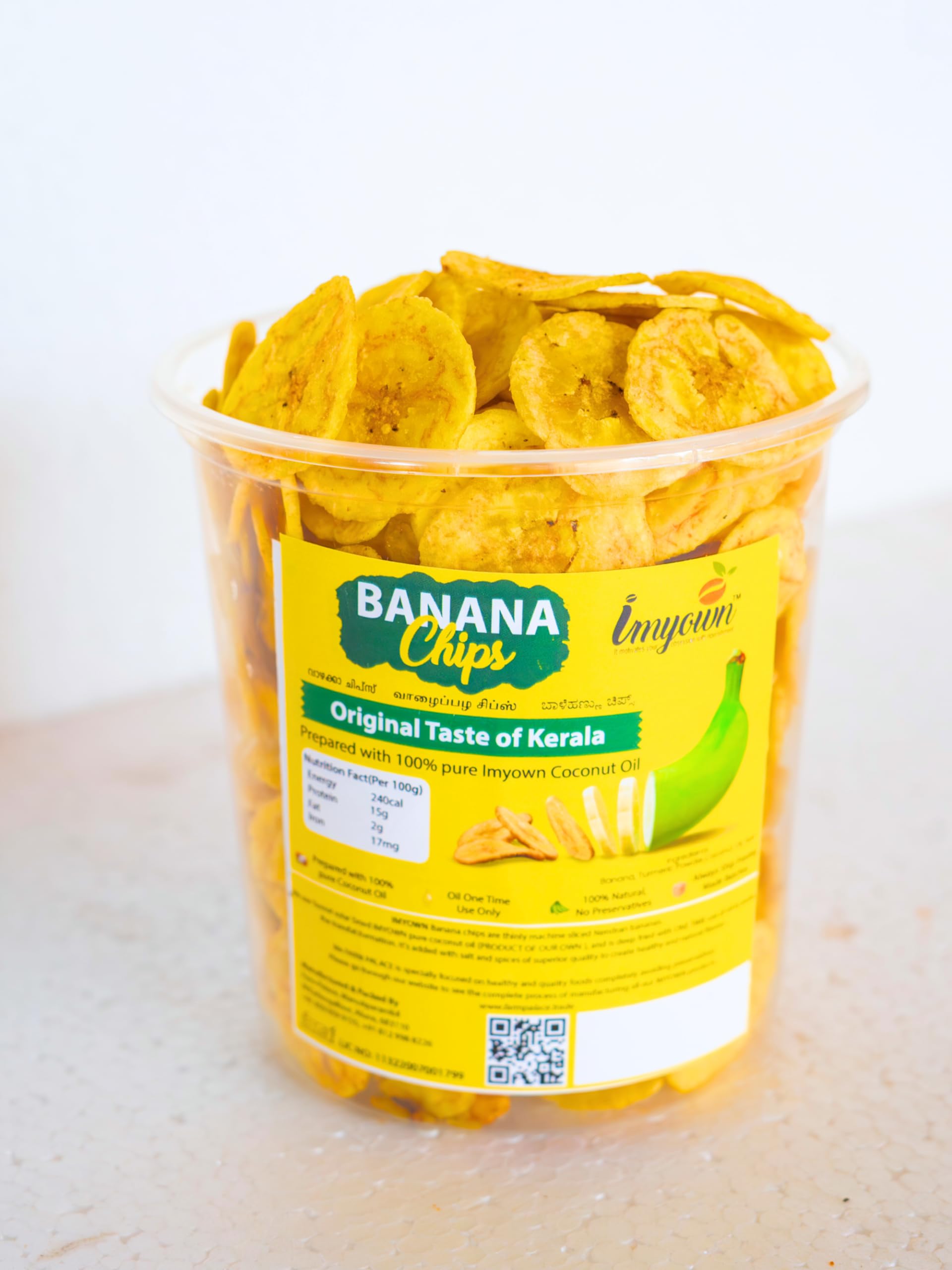 IMYOWN BANANA CHIPS! FRIED IN PURE COCONUT OIL ! NO REHEAT OR RE USE OF OIL! ONE TIME OIL USE ! HEALTHY SNACK !HOME MADE QUALITY! MANUFACTURING IN SMALL BATCHES! KERALA BANANA CHIPS PACK OF 400 GM (B0CCSQ32B9) Amazon Price History, Amazon Price Tracker