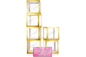 Transparent Baby Party Boxes with Customizable Letters