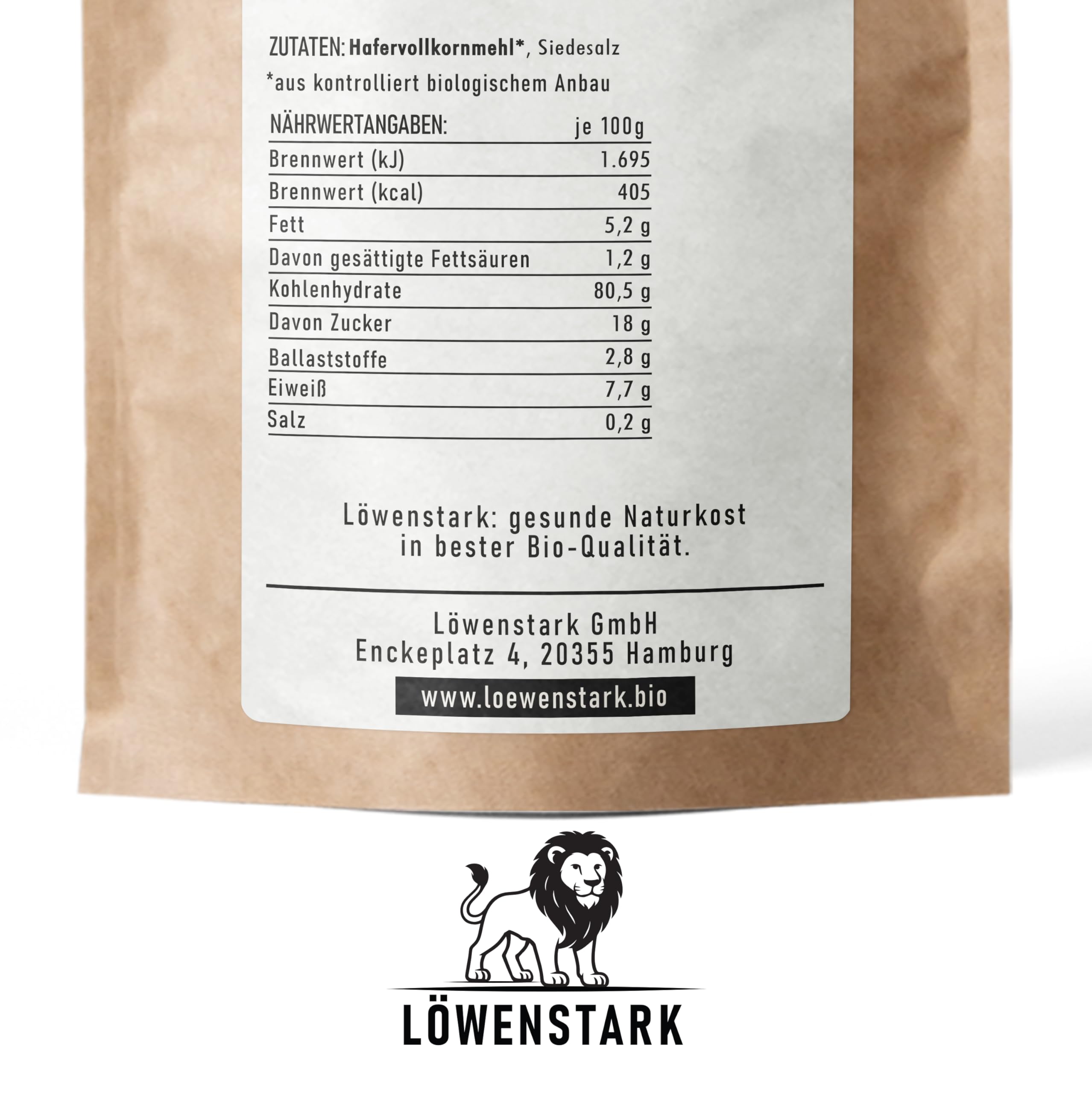 BIO-Haferdrinkpulver 800 g, ungezuckertes Hafer-Drink-Pulver, getreidig-nussig im Geschmack, veganes Pulver ergibt 8 Liter Drink