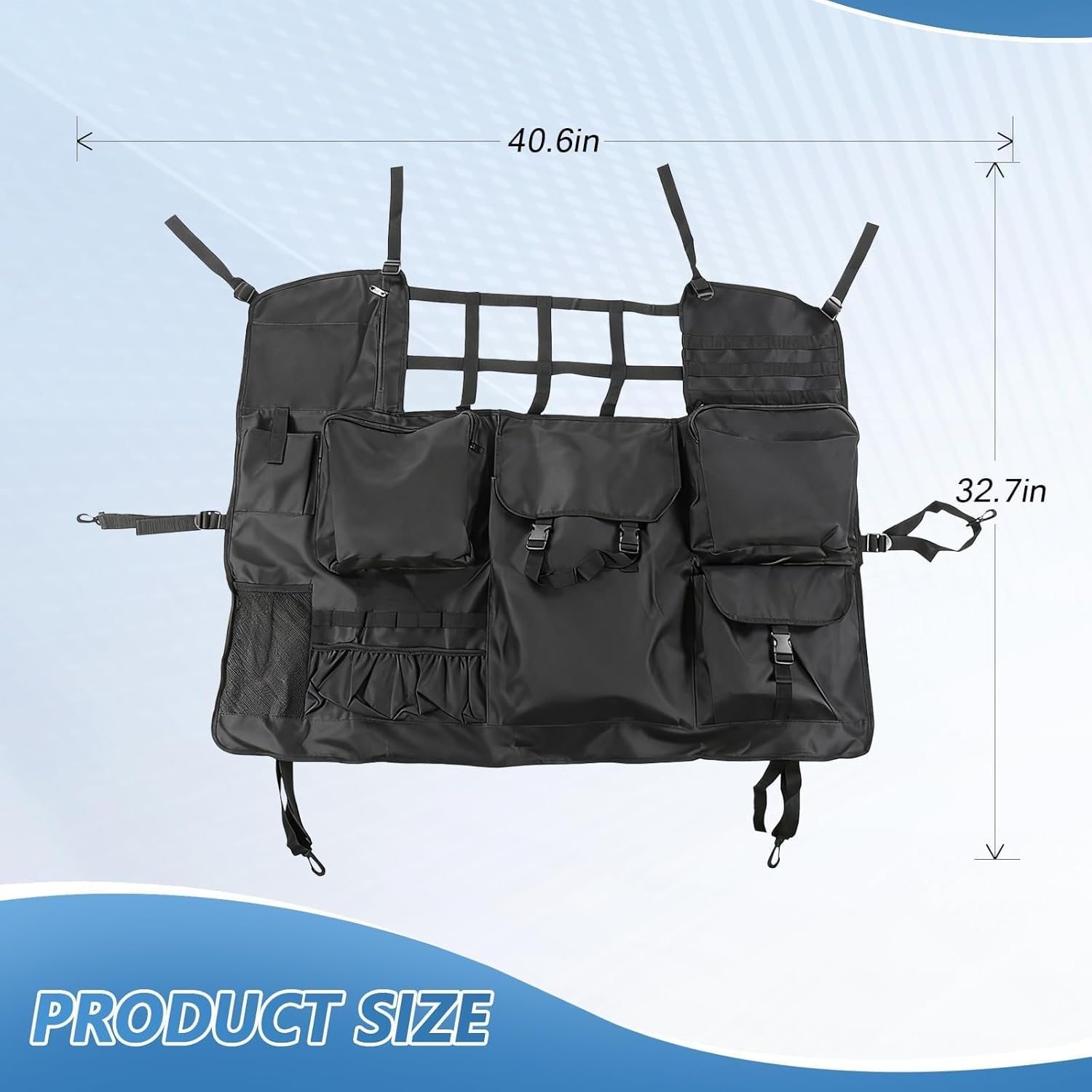 Trunk Storage Bag for Wrangler JK JL Cargo Bag with Multi-Pockets
