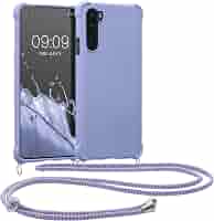 Kwmobile Necklace Case Für OnePlus Nord 2T 5G - Schutzhülle Mit Umhängekordel, Silikon, Bordeaux Violett