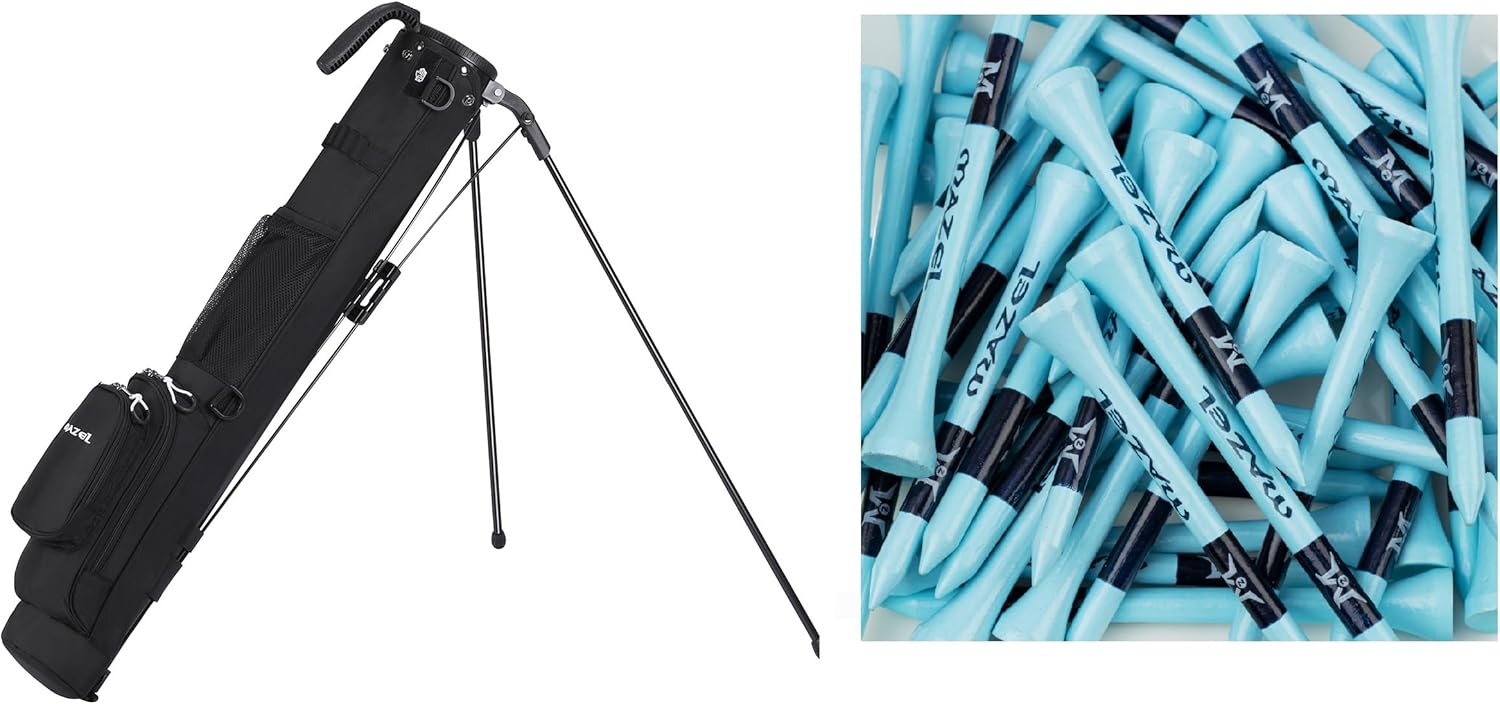 MAZEL Golf Bag & Golf Accessory,Bundle of 2