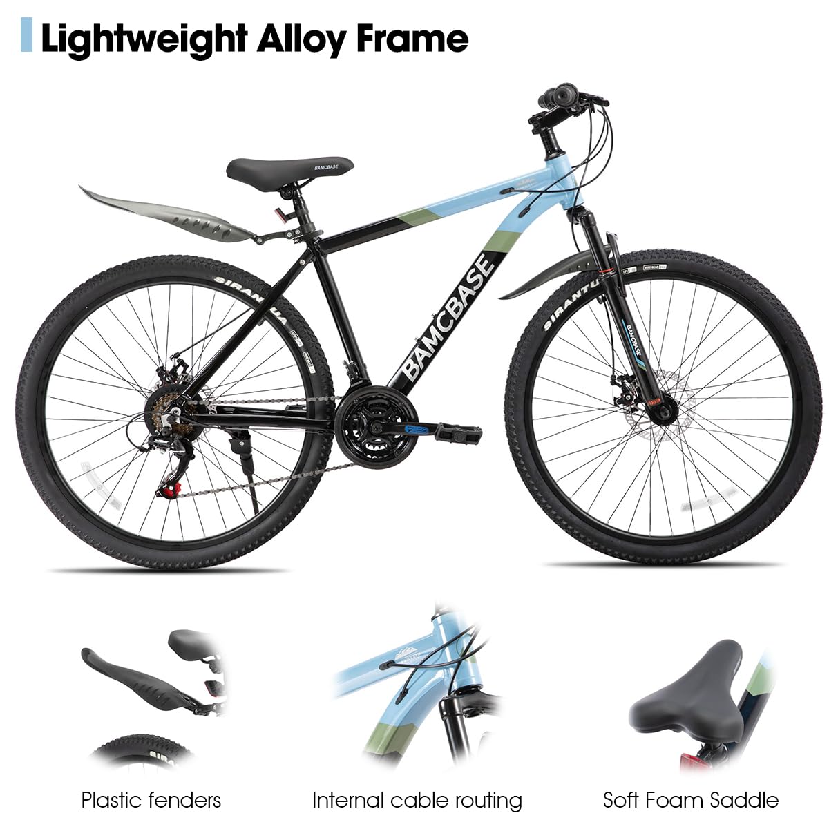 Amazon.com : HH HILAND Mountain Bike for Men and Women, 21-Speed 