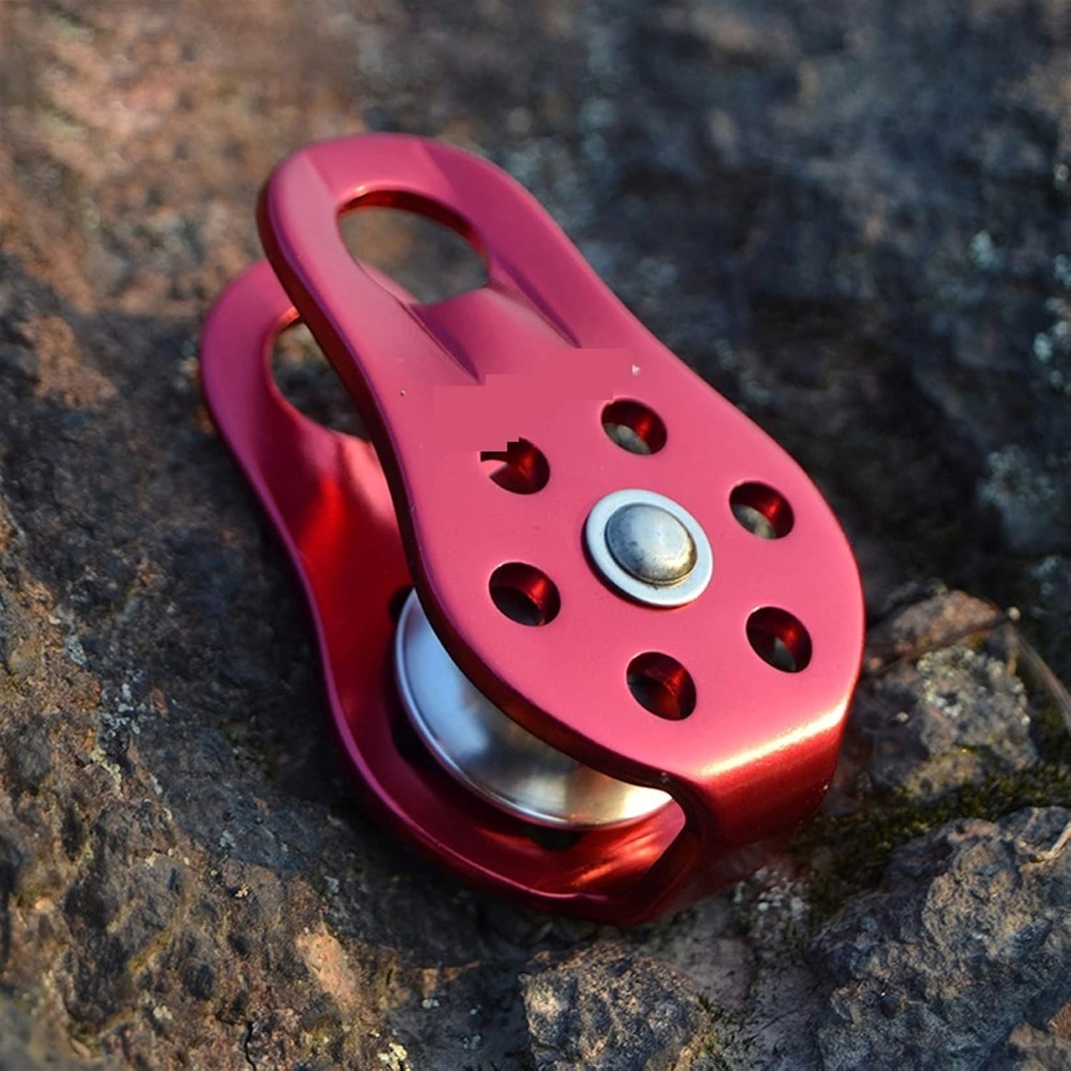 INLIMA Pulley Climbing Pulley Fixed Sideplate Single Sheave Pulley Outdoor Survival Tool High Altitud Traverse Hauling Gear (Color : Orange 4pcs)