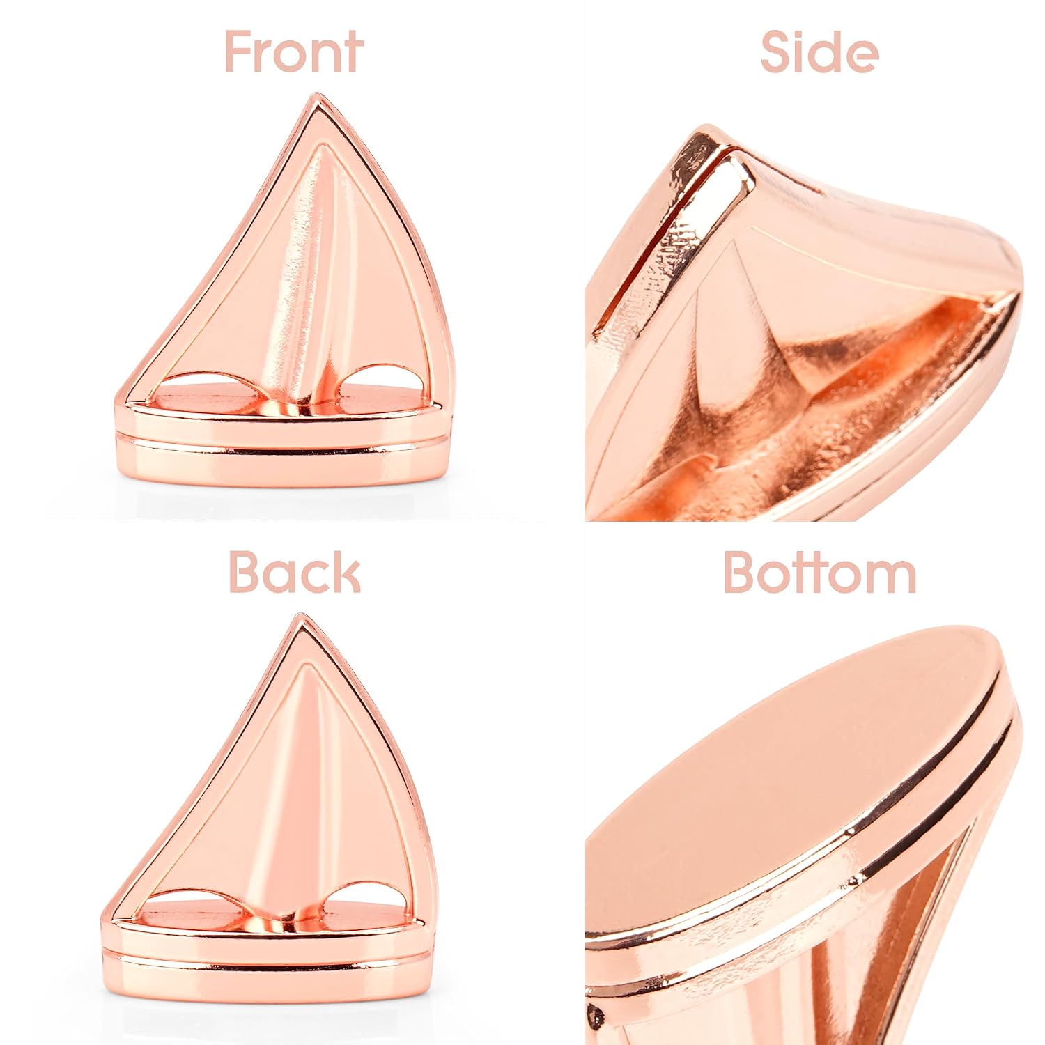 Nautical Place Card Holders - Sailboat Design, Pack of 12, Metal Table Number Name Card Stands for Beach Wedding, Coastal Party, Reception, Dinner Table Decor (Rose Gold)
