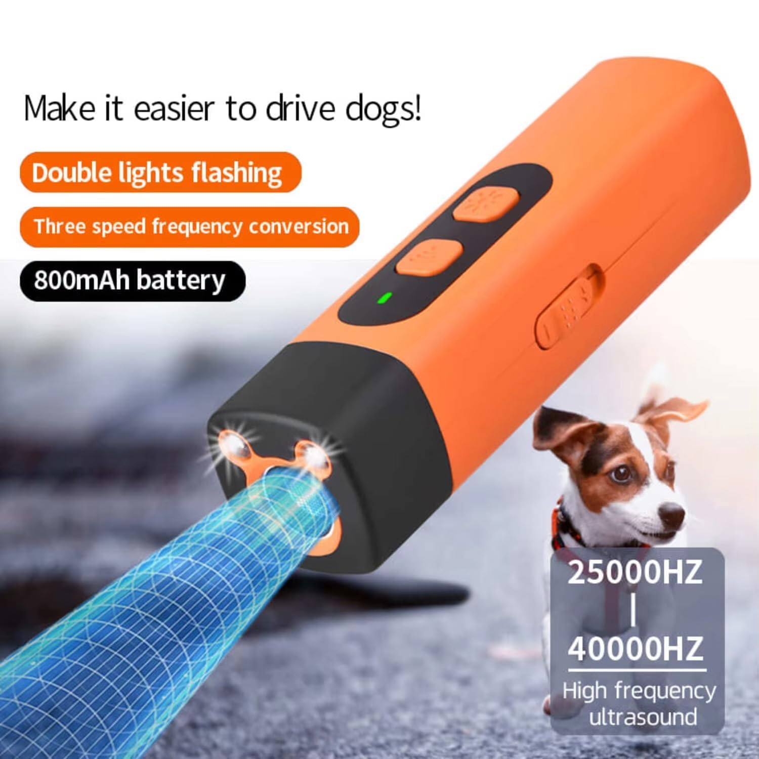 BarkShield Pro - Bark Shield Anti Barking Device for Dogs, 2025 Upgrade Anti Barking Device for Dogs, with HD Display and LED Flashlight, Stop Bad Behavior Without Yelling or Swatting (2PCS)