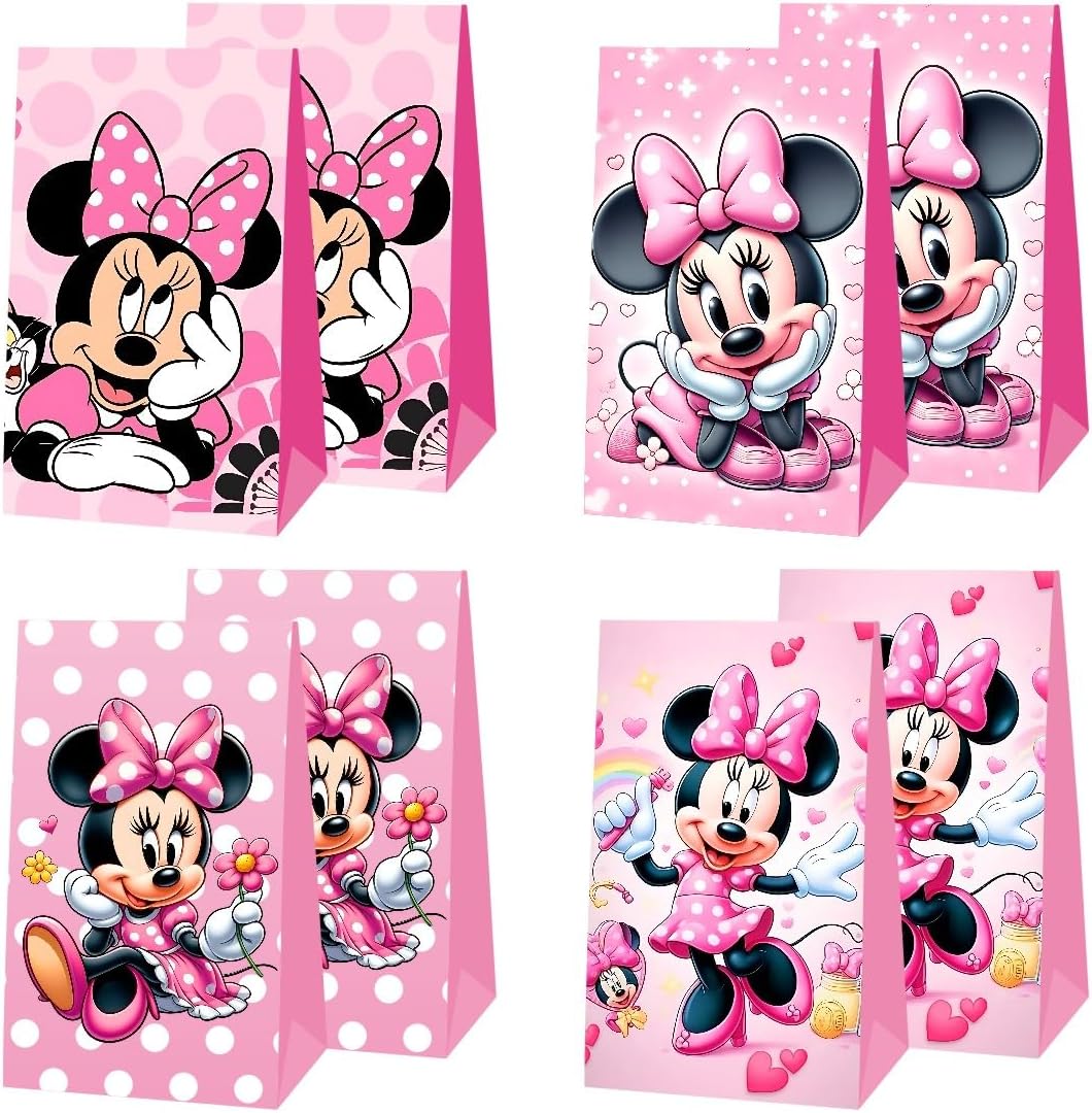 ARHAVI 12Pcs Party Gift Bags Goodie Bags for Kids Birthday Decorations Party Supplies