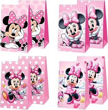 ARHAVI 12Pcs Party Gift Bags Goodie Bags for Kids Birthday Decorations Party Supplies