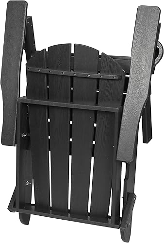Miniatura 6 de Sillas plegables Adirondack para patio, sillas de césped, para exteriores, fogatas, resistentes a la intemperie con portavasos para terraza, patio