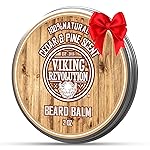 Viking Revolution Cedar & Pine Beard Balm - Butter with Argan Oil, Softener & Moisturizer for Men - Wax for Beards (2oz, 1 Pack)