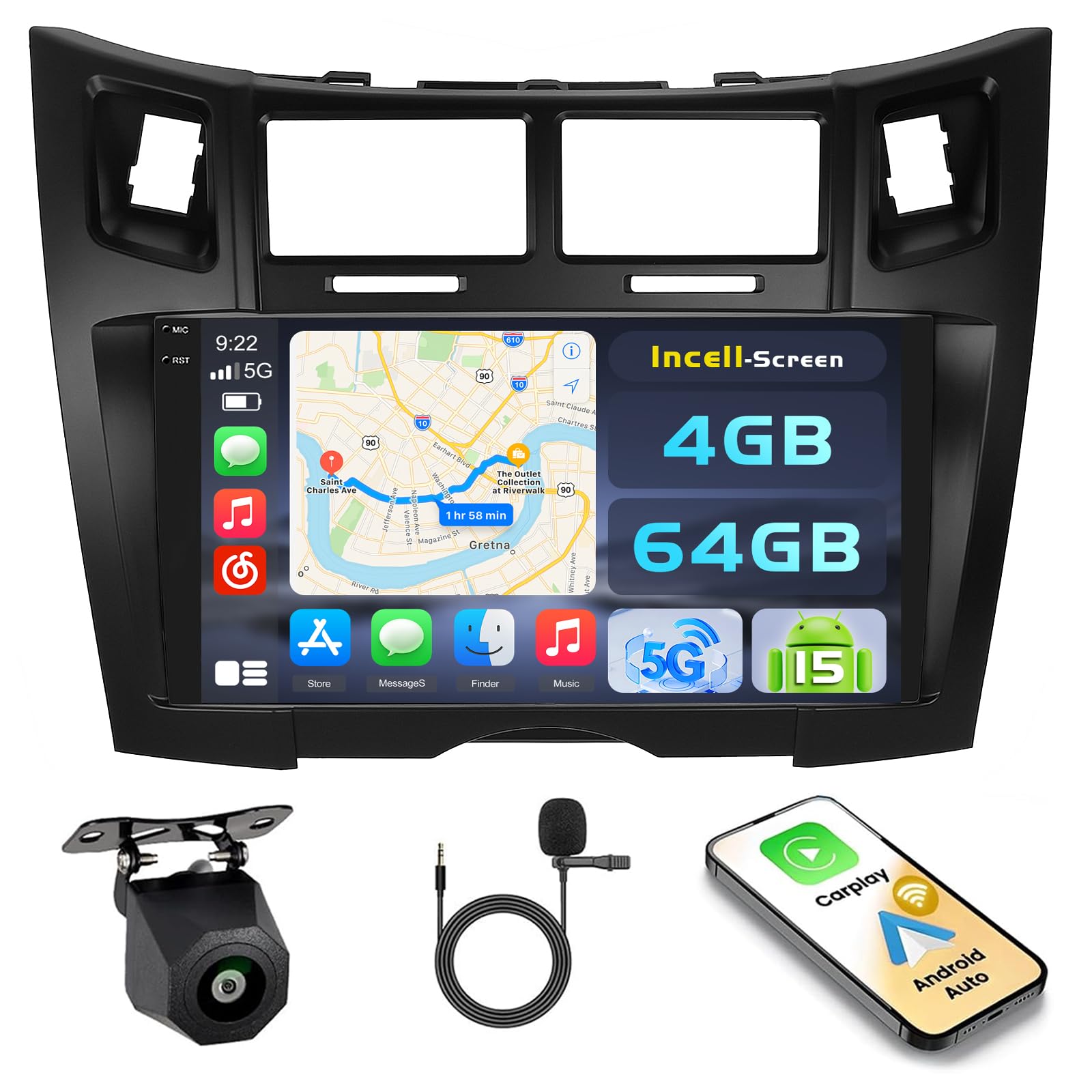 radio toyota yaris vitz carplay toyota yaris vitz radio samochodowe toyota yaris vitz 2005 2006 2007 2008 2009 2010 2011 ekran toyota yaris vitz android toyota yaris vitz samochodowe stereo toyota yar