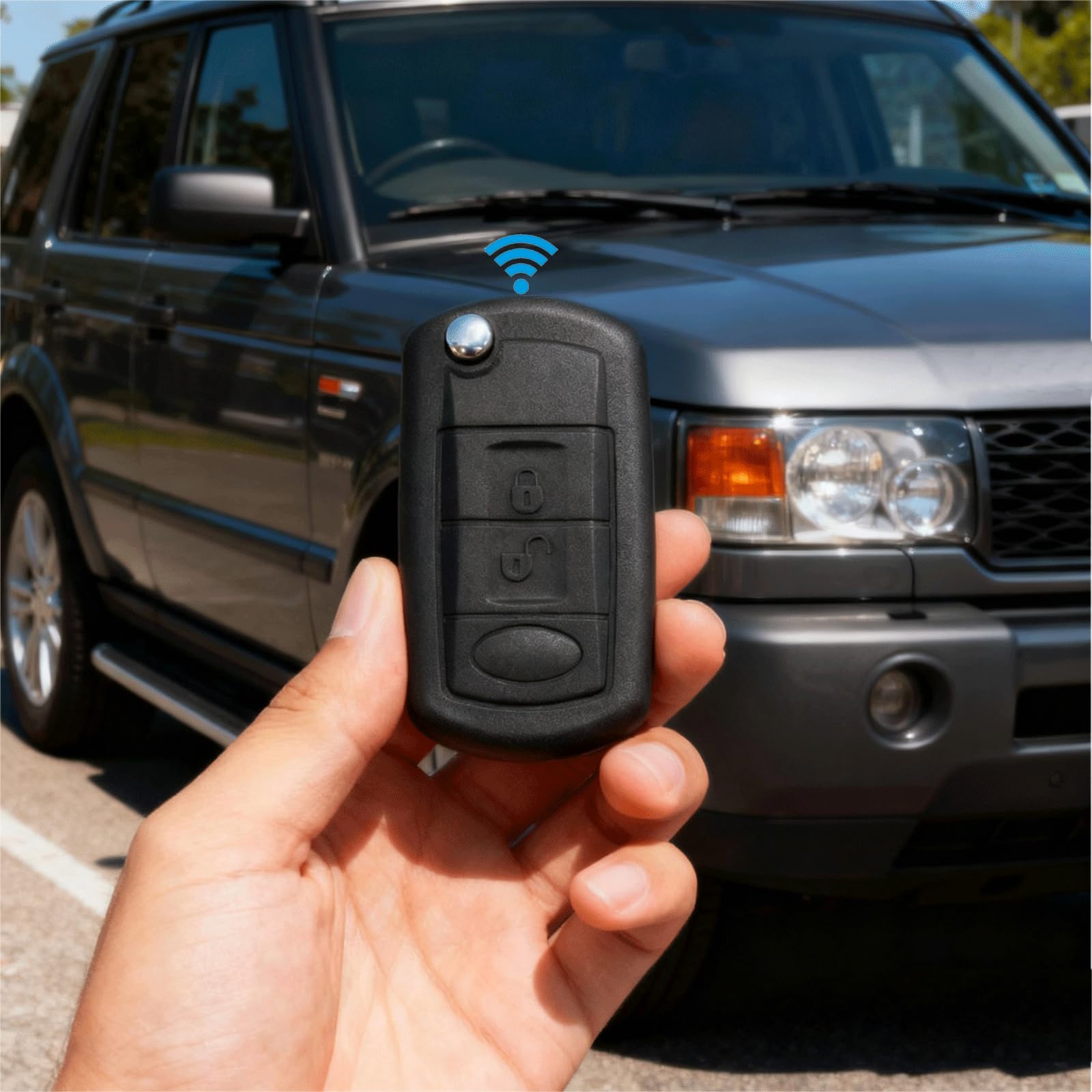 Telecomando Chiave Per Land Rover Discovery 3 – 433MHz Con Chip ID46 PCF7941, Lame HU101, Da Programmare Da Fabbro - 2