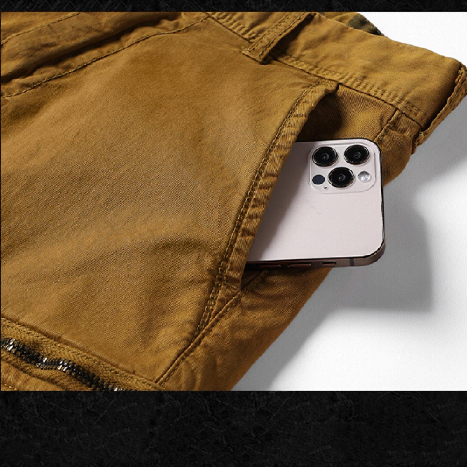 Pantaloncini Short Uomo Pantaloncini da Lavoro retrò da Uomo Versatili Pantaloni da Lavoro Casual