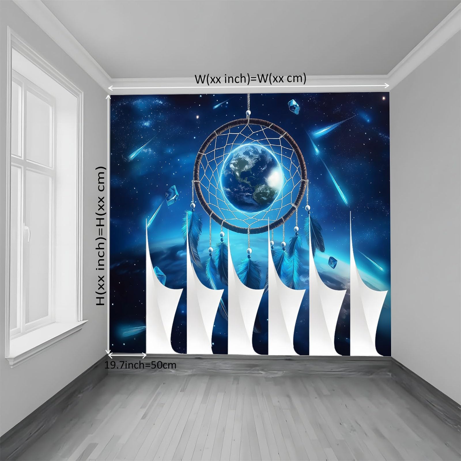 350 x 256 cm, fototapeta z włókniny, na wymiar, ziemia, pióra, niebieska, fotorealistyczny, druk HD, tapeta na fizelinie, tapeta z motywem, dekoracja ścienna, tapeta ścienna, dekoracja ścienna, tapeta