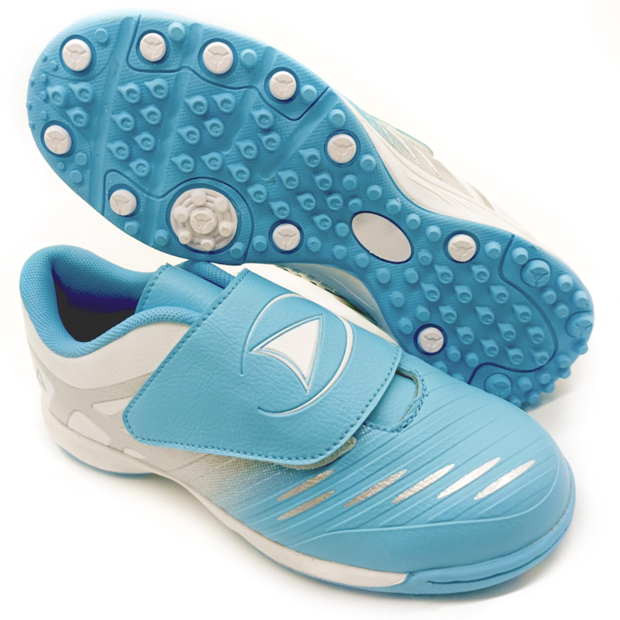 Botas de Fútbol Niños Multitacos sin Cordones Zapatillas MicroTacos Césped Sintético Artificial Turf Zapatos Futbol Niñas