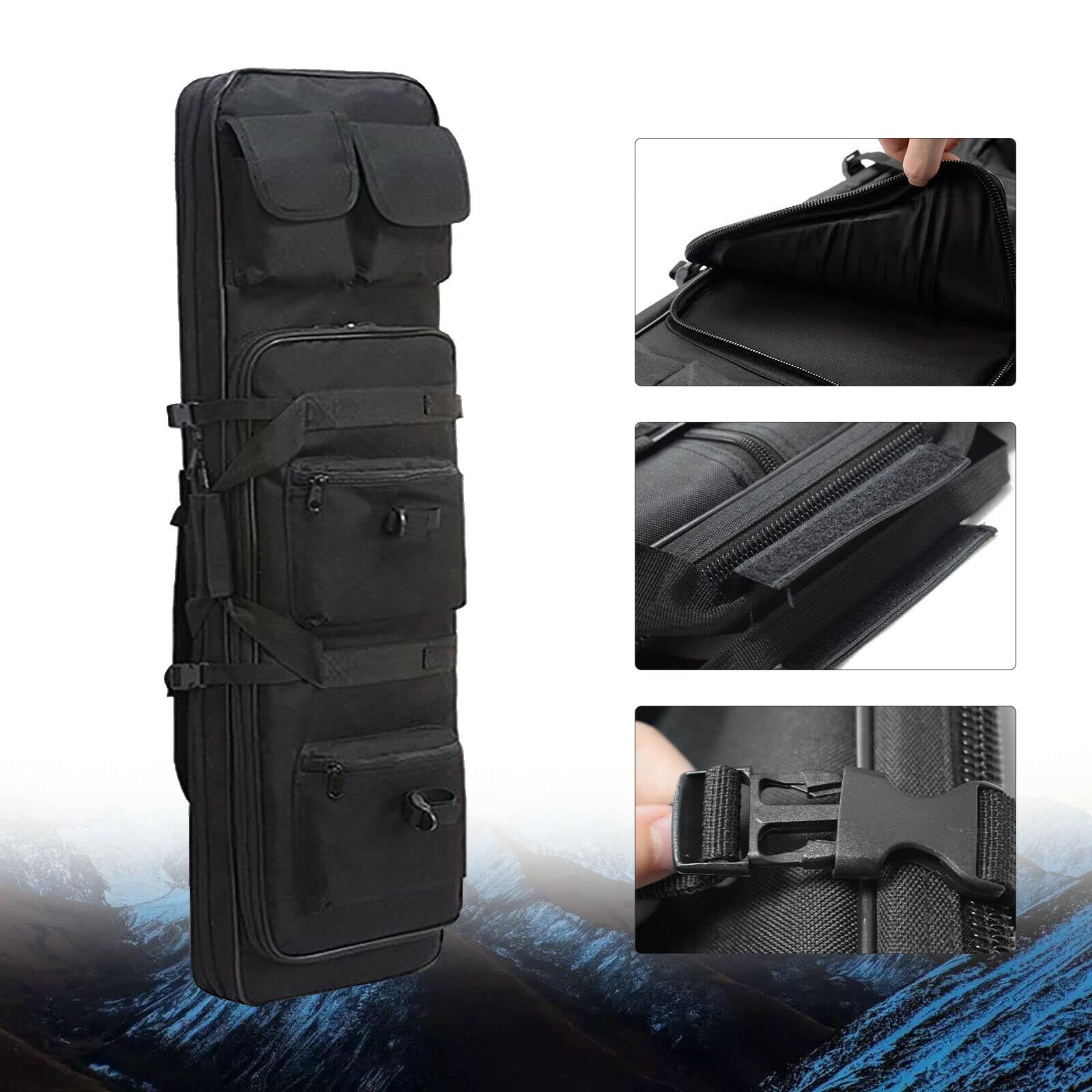 81 x 24 cm Funda protectora táctica para detector de metales, bolsa de transporte, accesorios al aire libre, bolsa de almacenamiento portátil para viajes