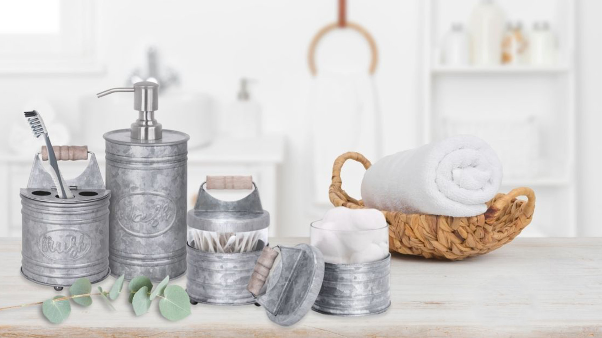 Amazon.com: Autumn Alley Rustic Bathroom Accessories Set 4