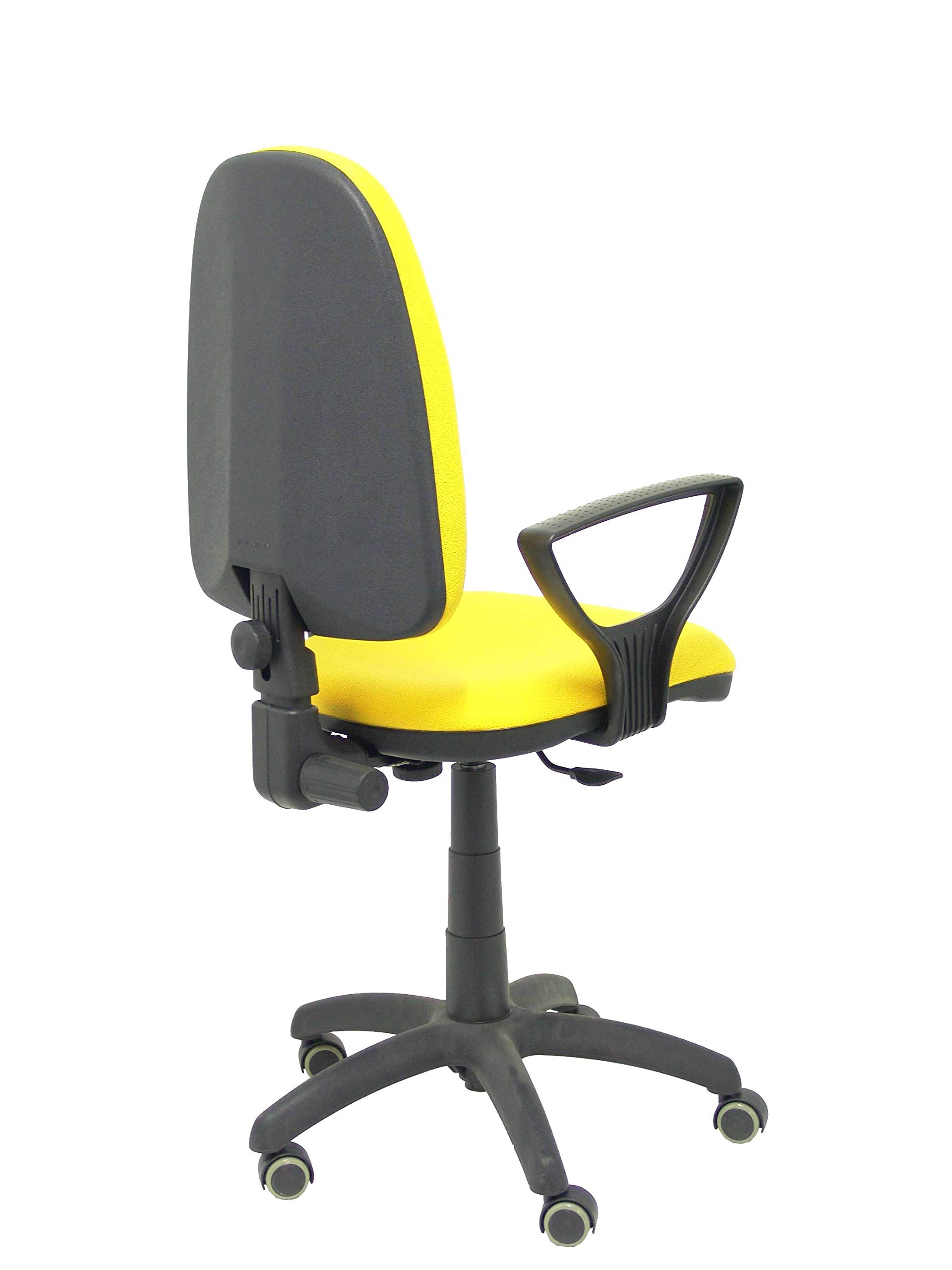 Silla OFICINA PYC 04CP ERGONOMICA PERMAN.C/R PARQUET Bali Amarillo (C/Brazos FIJOS)