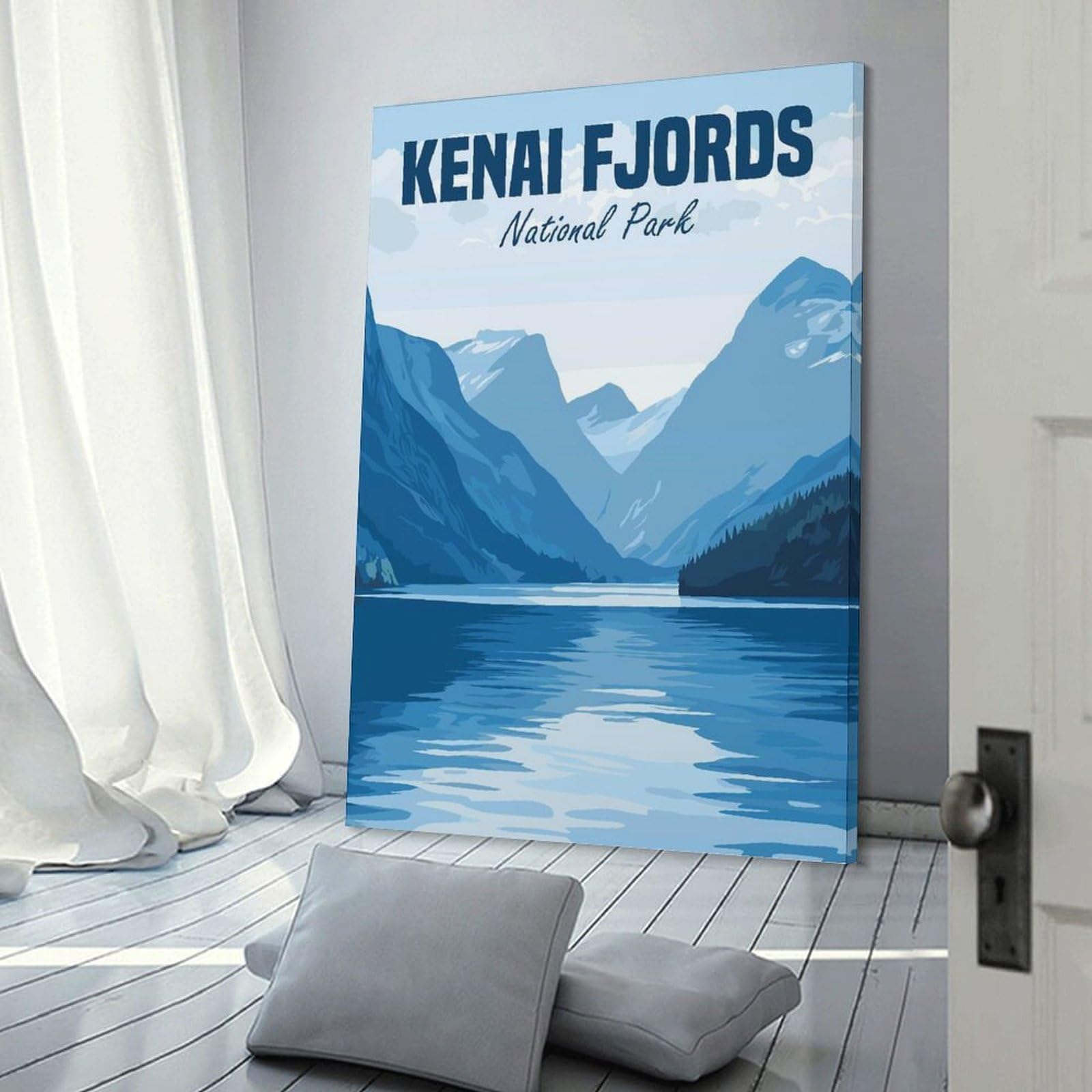 Junmoney Kenai Fjords National Park (2) Wall Art Print, 24x36inch(60x90cm), for Workspace Walls, Study Corners Or Bedrooms, A Smart Decor Choice for Study Walls