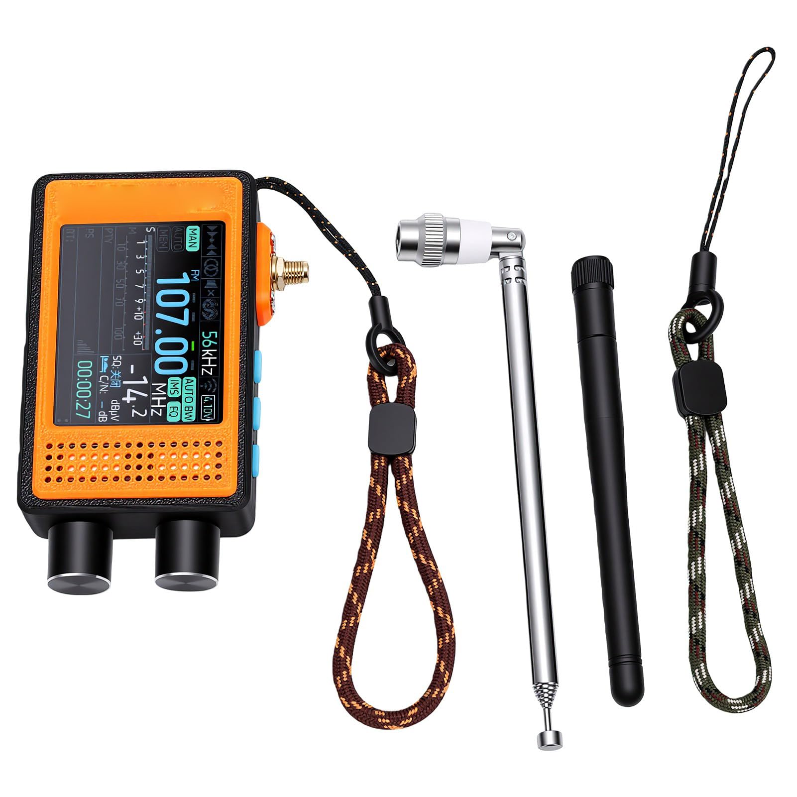 FTVOGUE Mini Radioempfänger, Tragbares AM FM LW MW SW Radio, 2,4 Zoll