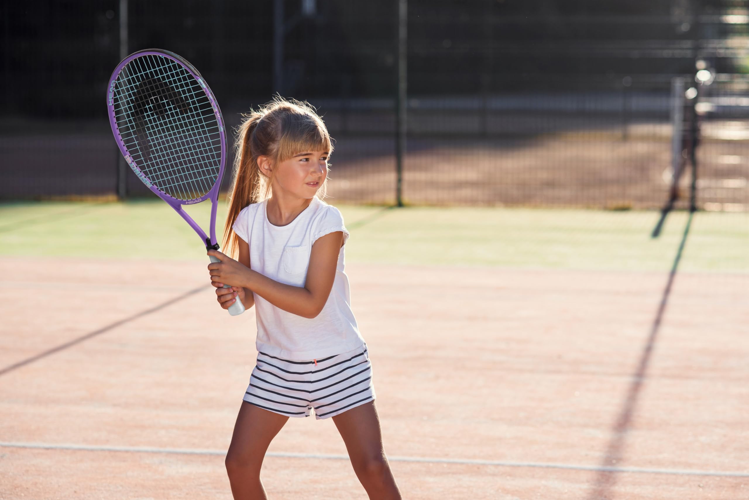 HEAD Instinct Kids Ten NIS Racquet - Beginners Pre-Strung Light Balance Jr Racket - 21"