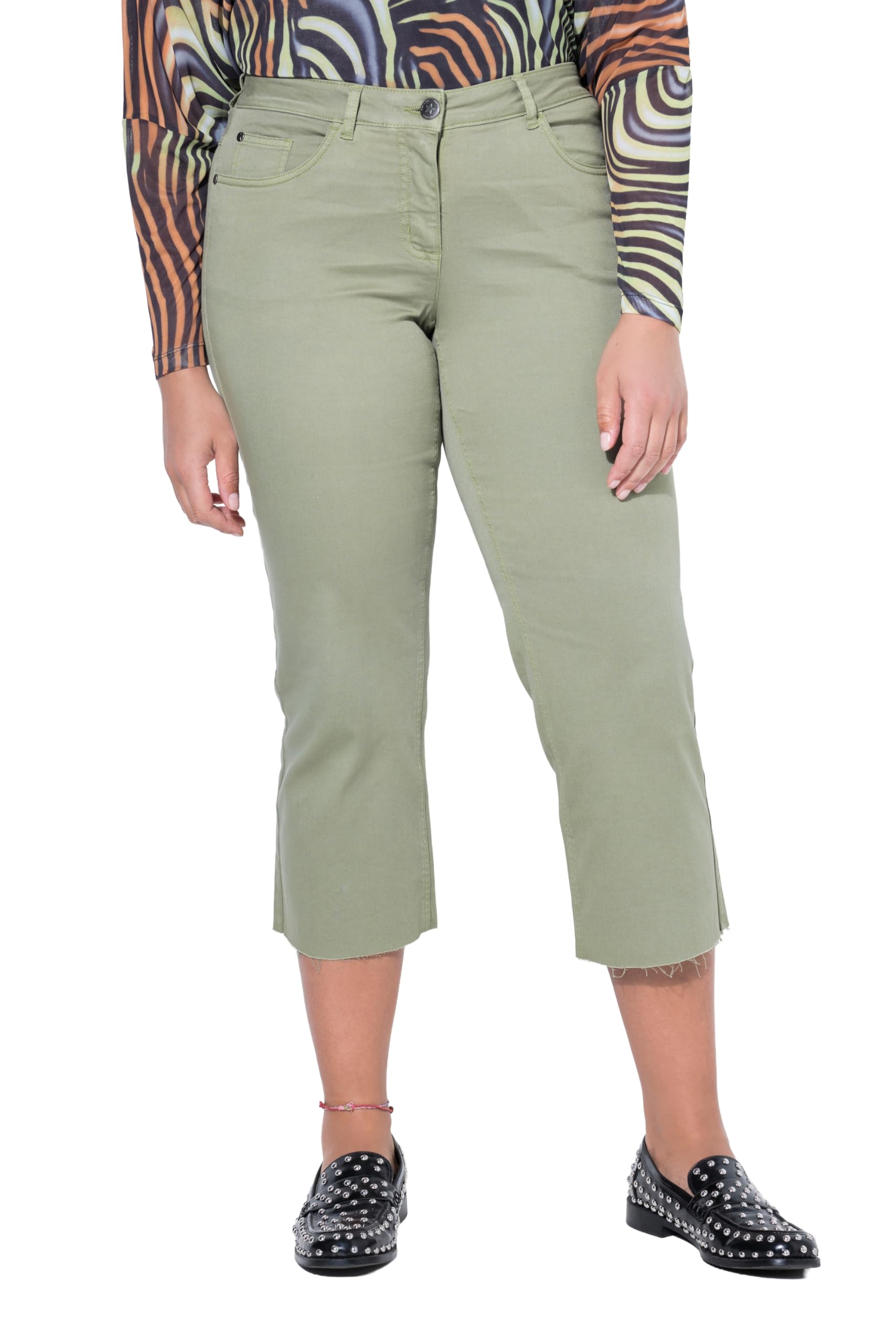 Angel of Style Damen große Größen Übergrößen Plus Size 7/8-Jeans Claire, Stretchkomfort, Geschnittener Saum, 5-Pocket 831930