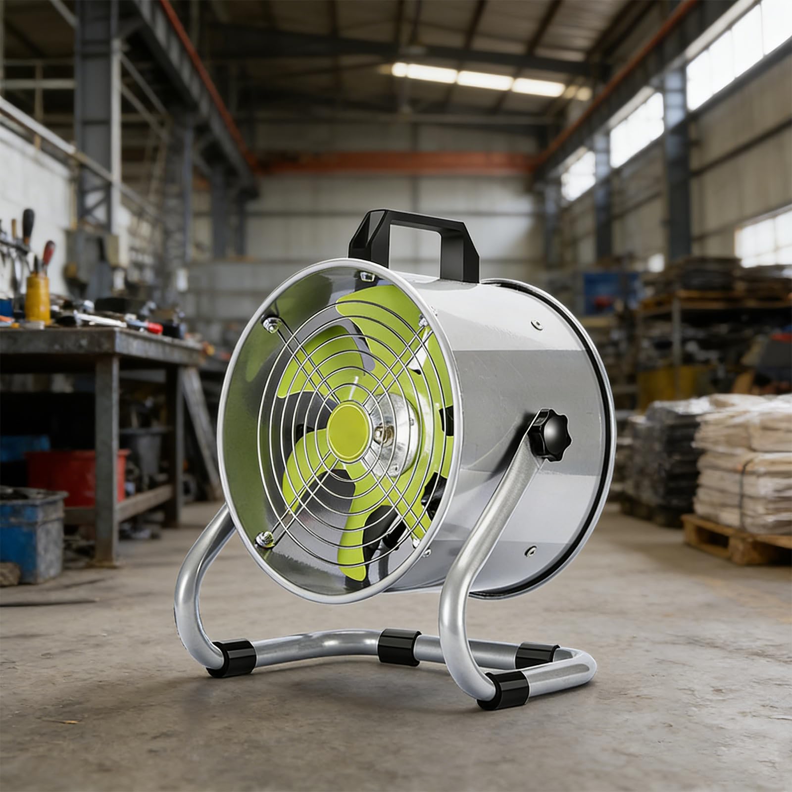 Filtro de aire portátil de cocina, campana extractora de escritorio de bajo ruido de 220 V para cabinas de soldadura industrial y pintura, ventilador de metal resistente, viento fuerte