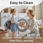 Waffle Bath Mat - Boho Bathroom Rugs Non Slip Washable, Super Absorbent & Quick Dry, Small Bath Mats Farmhouse Bathroom Decor, 18'' x 30'', Khaki and White