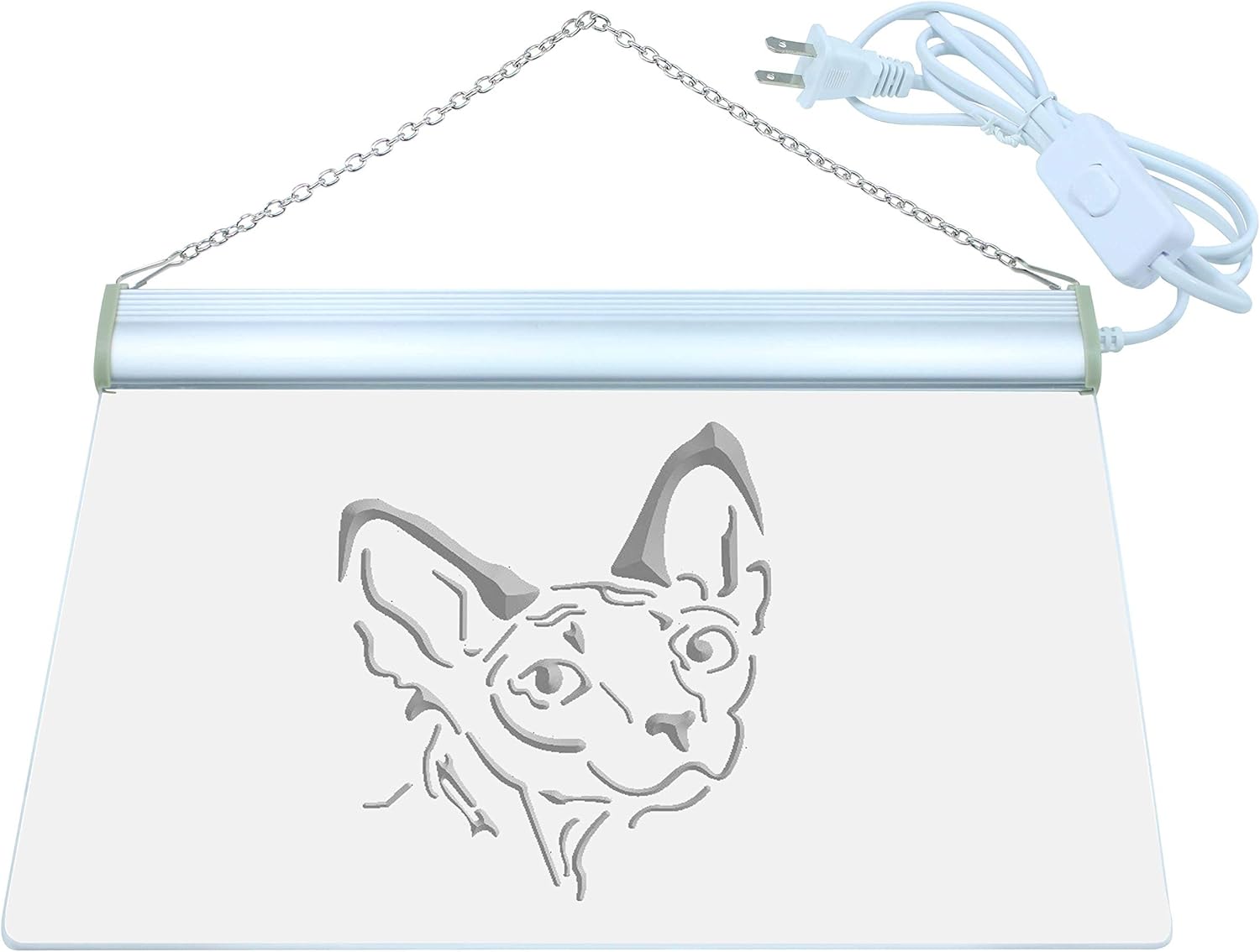 ADVPRO Sphynx Canadian Hairless Cat Shop LED Neon Sign Purple 12 x 8.5 Inches st4s32-i988-p